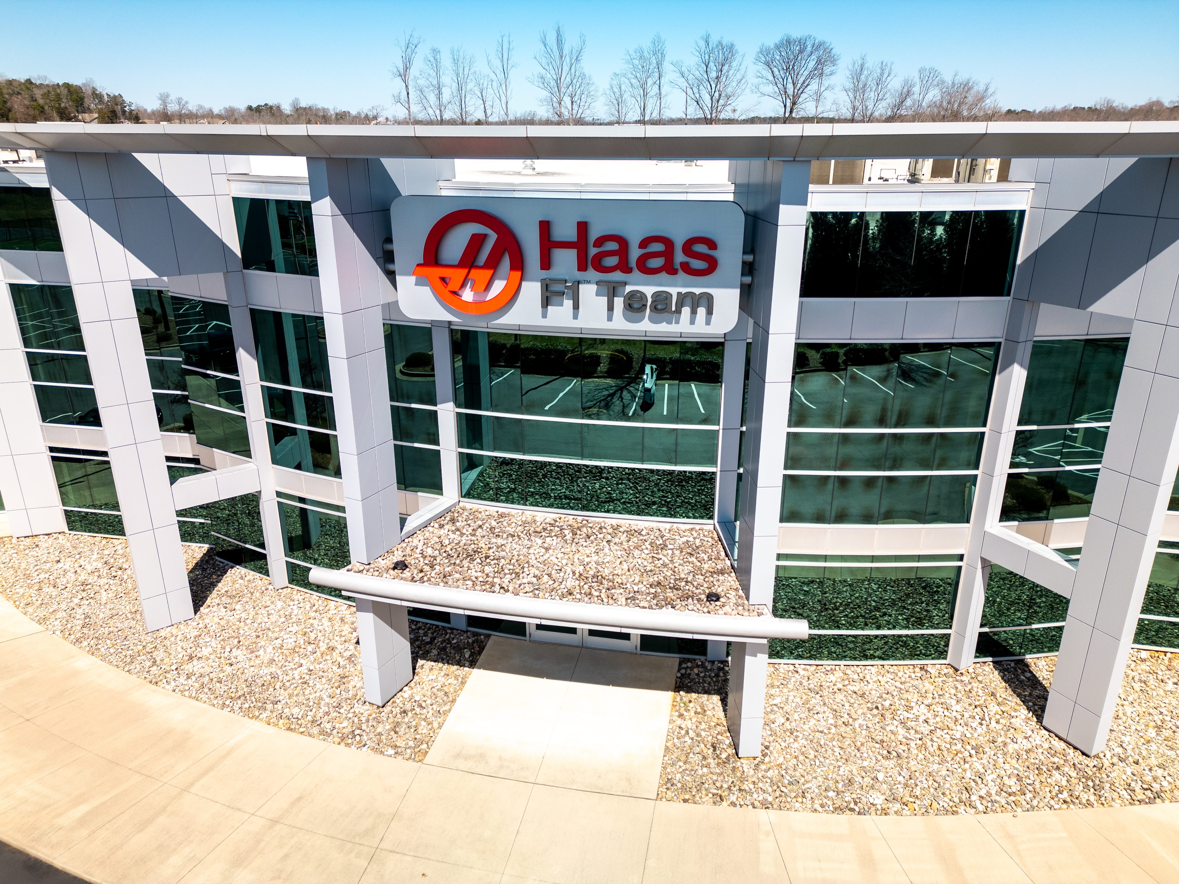 Haas Factory Team/Haas F1 Team Aerial Drone Shot